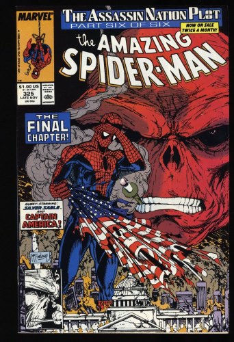 Amazing Spider-Man #325 NM- 9.2 Red Skull Captain America McFarlane!