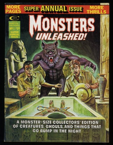 Monsters Unleashed Annual Magazine #1 FN 6.0 Neal Adams Art!
