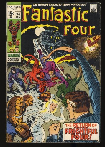 Fantastic Four #94 VG- 3.5 1st Appearance Agatha Harkness!