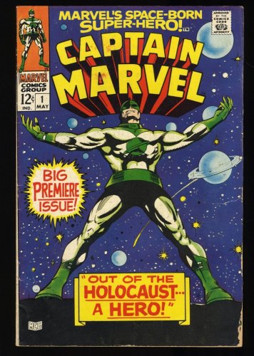 Captain Marvel (1968) #1 VG+ 4.5 1st Solo Title and 3rd Appearance!