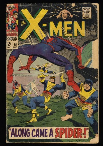 X-Men #35 P 0.5 Spider-Man! 1st Appearance of Changeling!