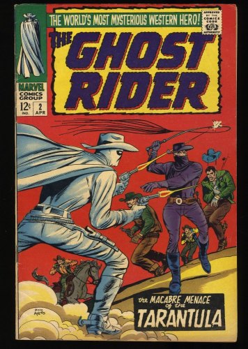 Ghost Rider (1967) #2 FN+ 6.5 Marvel Western! Dick Ayers Artwork! Tarantula!