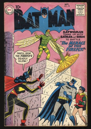 Batman #126 GD+ 2.5 1st Appearance Firefly!