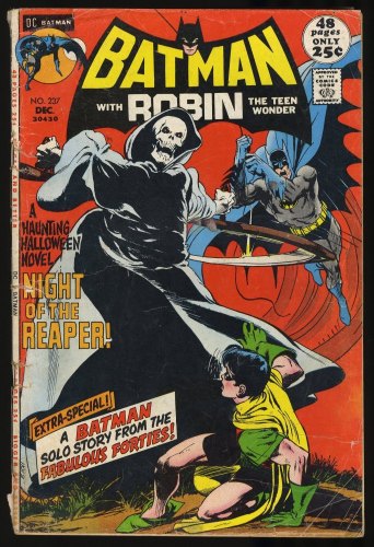 Batman #237 GD- 1.8 &quot;Night of the Reaper!&quot; Grim Reaper Cover!