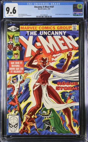 Uncanny X-Men #147 CGC NM+ 9.6 White Pages Doctor Doom Arcade Appearance!