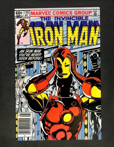 Iron Man #170 Newsstand Variant 1st Jim Rhodes as Iron Man!