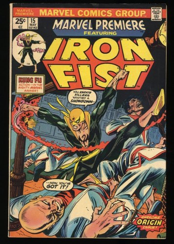 Marvel Premiere #15 VF- 7.5 1st Appearance Origin Iron Fist!
