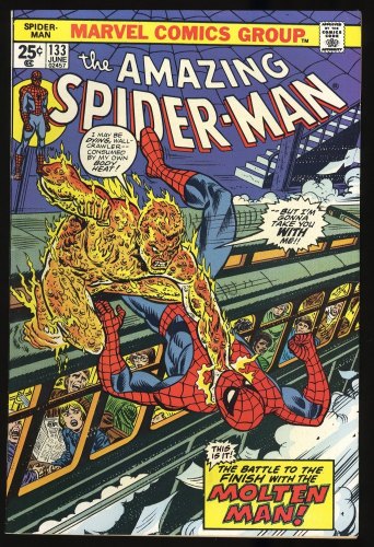 Amazing Spider-Man #133 VF 8.0 Molten Man Appearance!