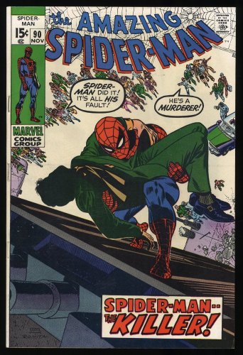 Amazing Spider-Man #90 FN+ 6.5 Death of Captain Stacy! Romita Cover!