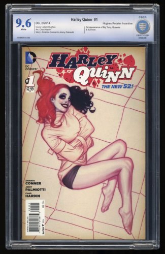 Harley Quinn (2014) #1 CBCS NM+ 9.6 Adam Hughes Retailer Incentive Variant
