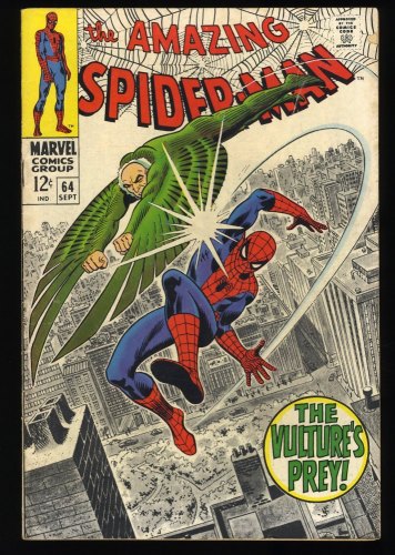 Amazing Spider-Man #64 FN 6.0 Vulture Appearance! Classic Romita Cover!
