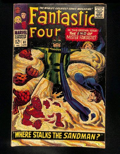 Fantastic Four #61 Where Stalks The Sandman! Jack Kirby!