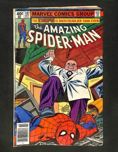 Amazing Spider-Man #197 Newsstand Variant Kingpin is back Deadlier than Ever!