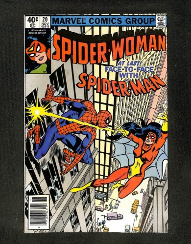 Spider-Woman (1978) #20 Newsstand Variant Vs. Spider-Man!