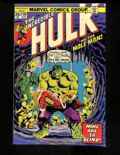 Incredible Hulk (1962) #189 Mole Man Appearance! Herb Trimpe Art!