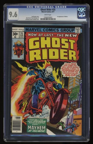 Ghost Rider (1973) #25 CGC NM+ 9.6 White Pages