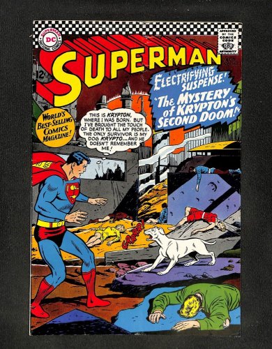 Superman #189 Krypton Lives Again! Curt Swan Art!