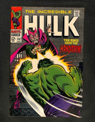 Incredible Hulk (1962) #107 Mandarin! Incredible Hulk!