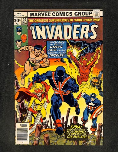 Invaders #20 1st Appearance 2nd Union Jack!