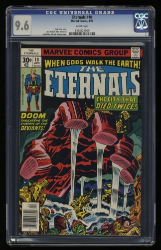 Eternals #10 CGC NM+ 9.6 White Pages Celestials!