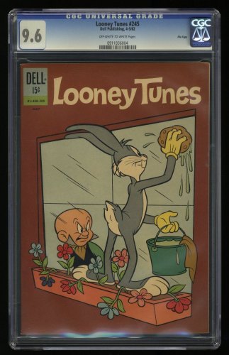 Looney Tunes and Merrie Melodies #245 CGC NM+ 9.6 Off White to White File Copy