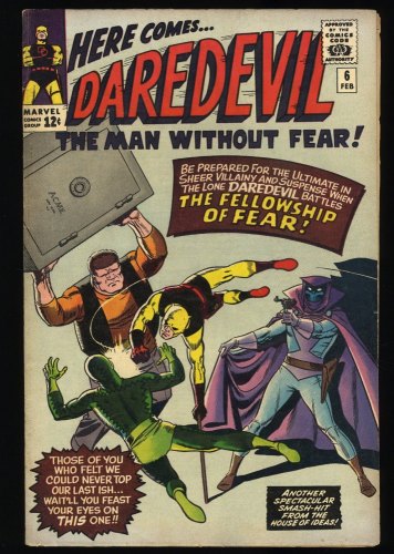 Daredevil #6 FN/VF 7.0 1st full Appearance of Mr. Mister Fear!