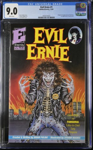 Evil Ernie (1991) #1 CGC VF/NM 9.0 White Pages 1st Appearance of Lady Death!