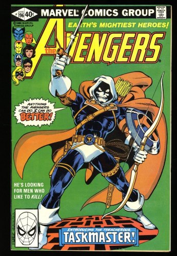 Avengers (1963) #196 VF- 7.5 1st Appearance of Taskmaster!!!