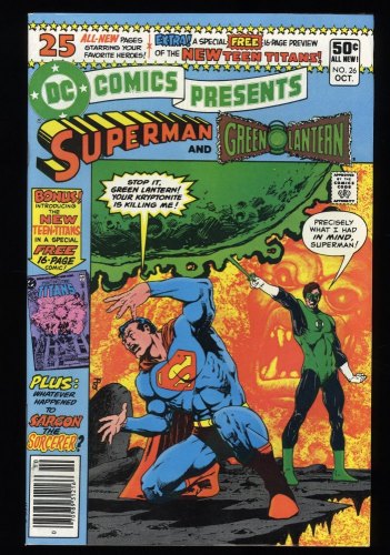 DC Comics Presents #26 VF+ 8.5 Variant 1st Appearance New Teen Titans!