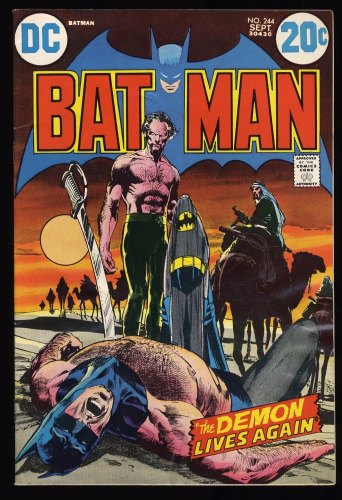 Batman #244 VG/FN 5.0 Classic Neal Adams Rha's Al Ghul Cover!