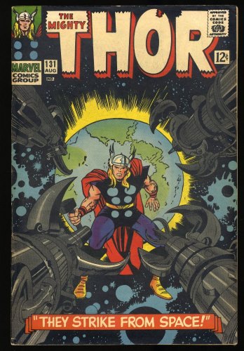 Thor #131 FN- 5.5 1st Appearance Rigellians!