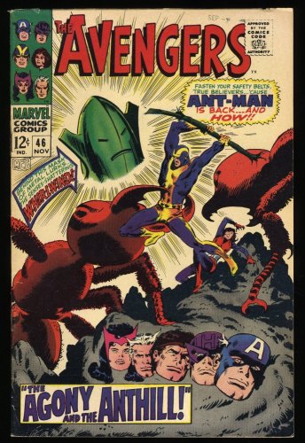 Avengers #46 FN/VF 7.0 1st Appearance Whirlwind! Ant-Man!