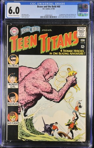 Brave And The Bold #60 CGC FN 6.0 1st Appearance Wonder Girl!