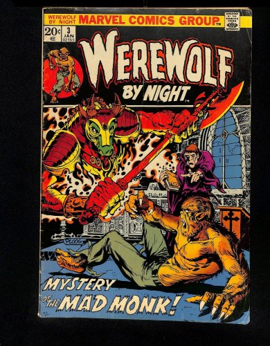 Werewolf By Night #3 Mystery Of The Mad Monk! 1st Dragonus!