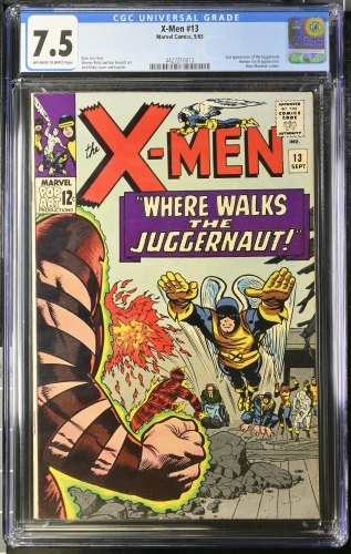 X-Men #13 CGC VF- 7.5 2nd Appearance Juggernaut! Human Torch! Stan Lee!