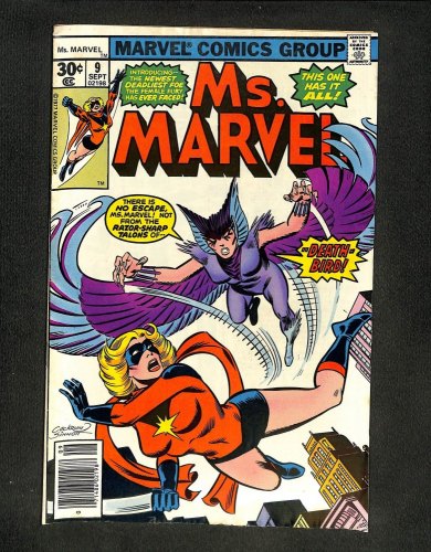 Ms. Marvel #9 1st Appearance Deathbird! Dave Cockrum Art!