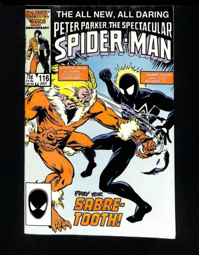 Spectacular Spider-Man #116 Sabretooth Appearance!