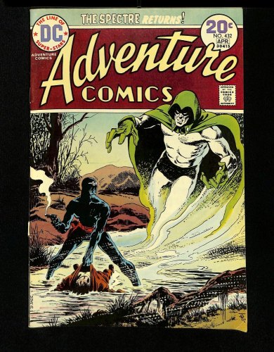 Adventure Comics #432 Spectre! Captain Fear! Jim Aparo Cover Art!