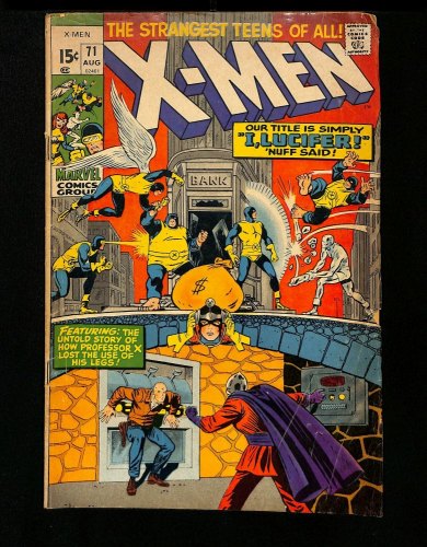 X-Men #71 Lucifer! Werner Roth Dick Ayers Cover! Bronze Age Comics!