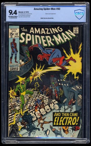 Cover Scan: Amazing Spider-Man #82 CBCS NM 9.4 Off White to White - Item ID #34249