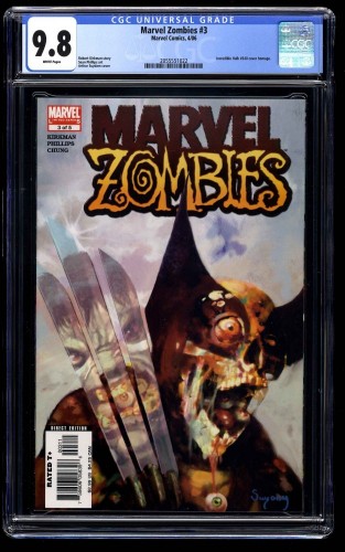 Marvel Zombies 3 Cgc Nm M 9 8 White Pages Incredible Hulk 340 Cover Swipe Buy Comics Quality Comix