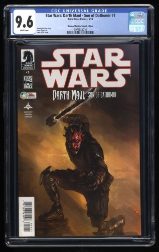 Cover Scan: Star Wars: Darth Maul - Son of Dathomir #1 CGC NM+ 9.6 Diamond Variant - Item ID #174736