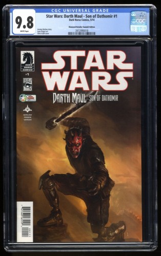 Cover Scan: Star Wars: Darth Maul - Son of Dathomir #1 CGC NM/M 9.8 Diamond Variant - Item ID #175089