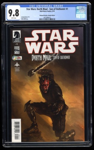 Cover Scan: Star Wars: Darth Maul - Son of Dathomir #1 CGC NM/M 9.8 Diamond Variant - Item ID #175102