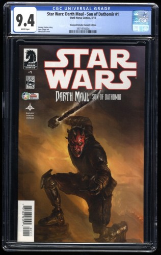 Cover Scan: Star Wars: Darth Maul - Son of Dathomir #1 CGC NM 9.4 Diamond Variant - Item ID #175568