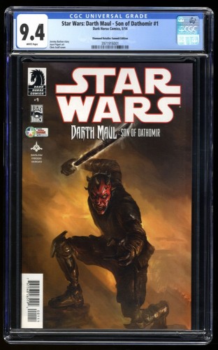 Cover Scan: Star Wars: Darth Maul - Son of Dathomir #1 CGC NM 9.4 Diamond Variant - Item ID #183760