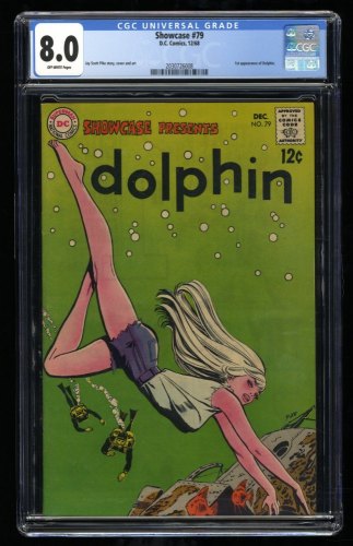 Cover Scan: Showcase #79 CGC VF 8.0 Off White 1st Appearance Dolphin! - Item ID #318141