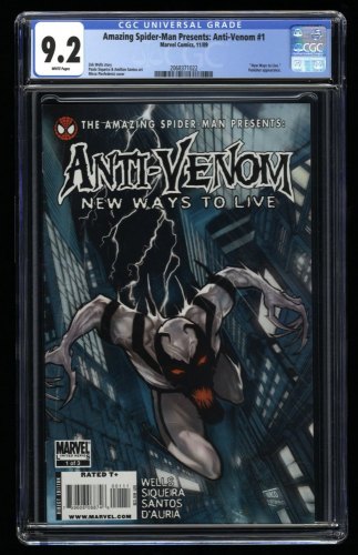 Cover Scan: Amazing Spider-Man Presents: Anti-Venom (2009) #1 CGC NM- 9.2 White Pages - Item ID #320646