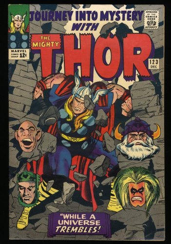 Cover Scan: Journey Into Mystery #123 VF- 7.5 (Restored) 1st App Horn of Balder Demon!  - Item ID #323129