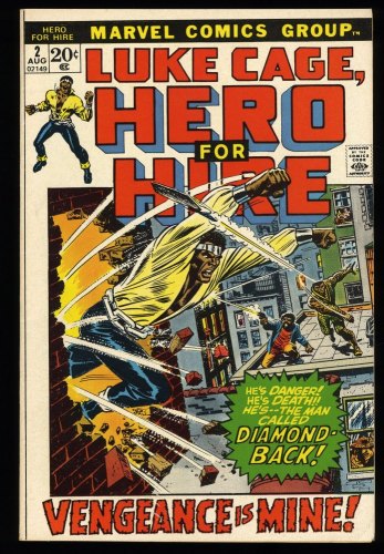 Cover Scan: Hero For Hire #2 VF/NM 9.0 1st Appearance Claire Temple! 2nd Luke Cage! - Item ID #323328
